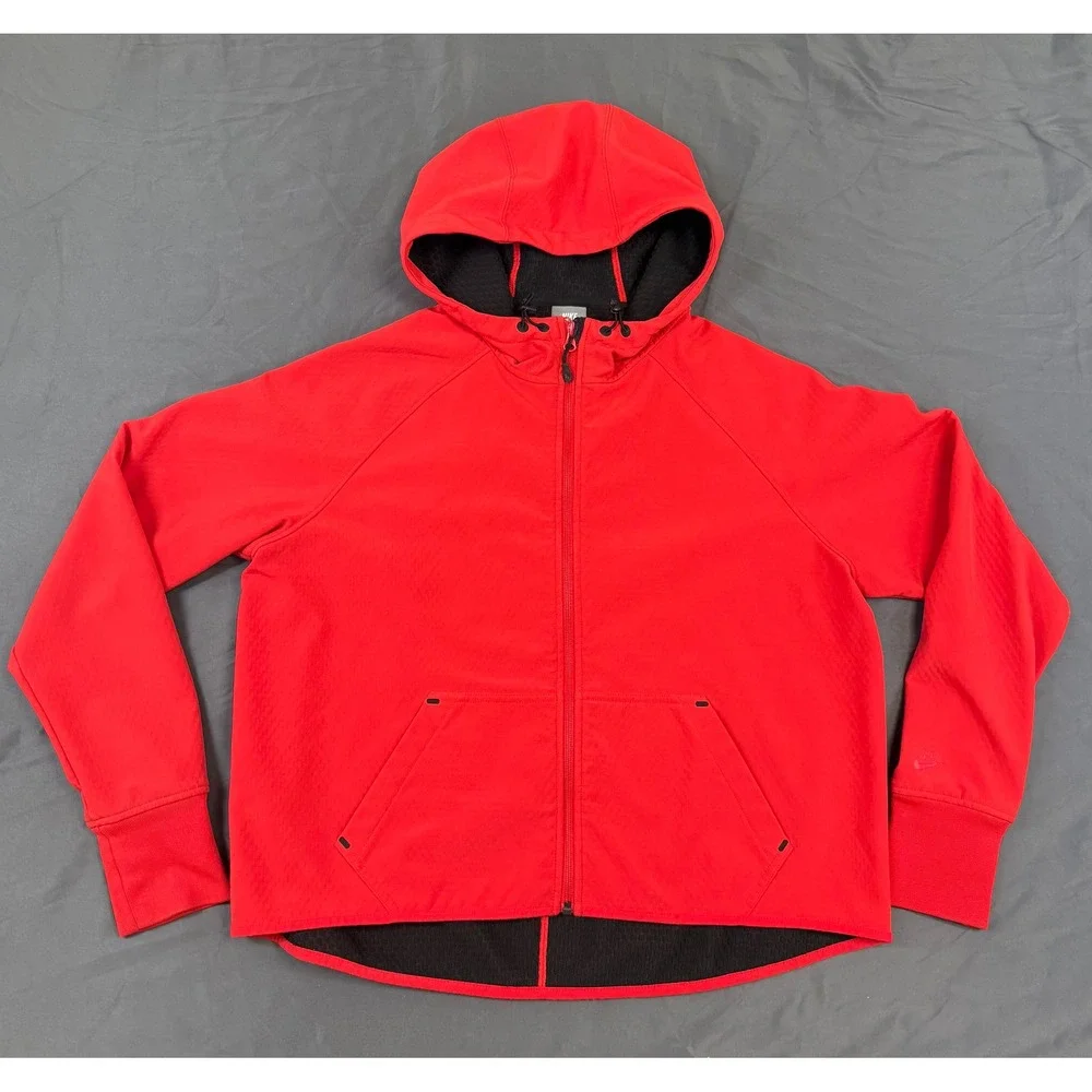 Nike Women's Sphere Thermal Drop Back Full-Zip Hooded Jacket 535520-602 Size XL